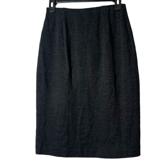 J. Crew || Black Wool Skirt || Small - Picture 2 of 4
